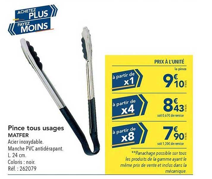 Achetez plus, payez moins