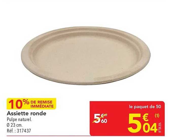 Assiette ronde