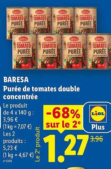 BARESA Purée de tomates double concentrée