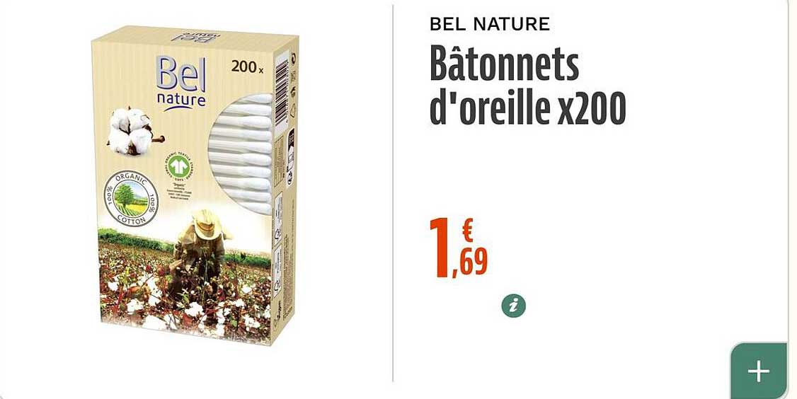 Bâtonnets d'oreille x200