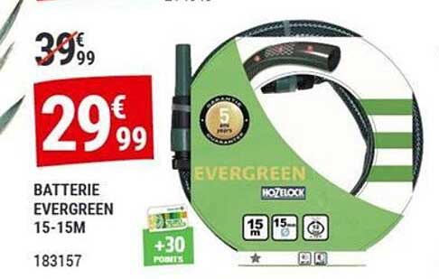 BATTERIE EVERGREEN 15-15M