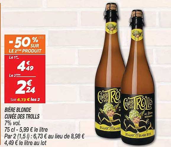 BIÈRE BLONDE CUVÉE DES TROLLS