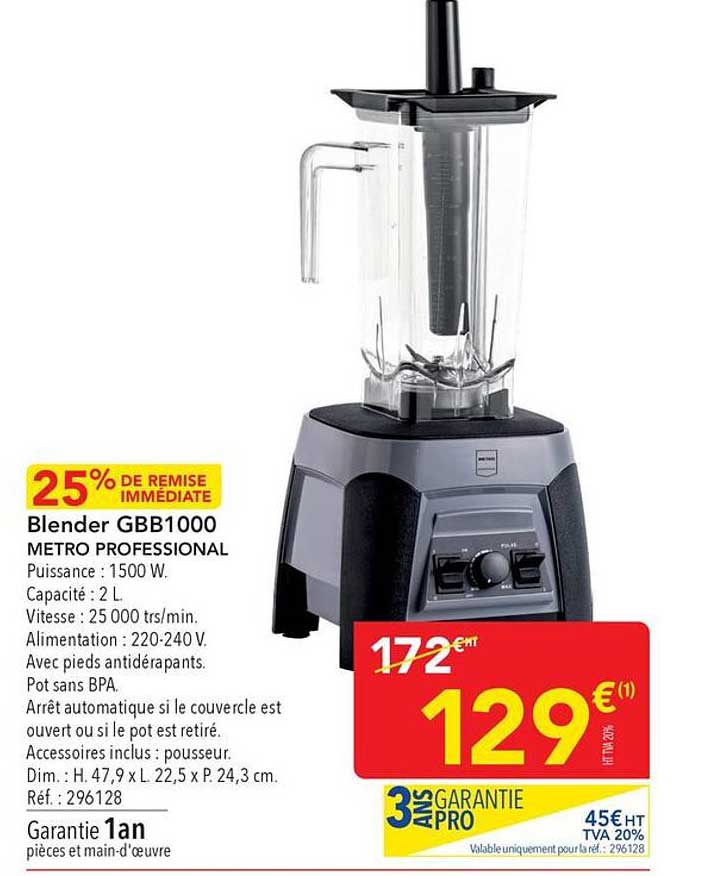 Blender GBB1000 METRO PROFESSIONAL