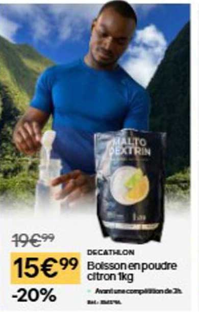 Boisson en poudre citron 1kg