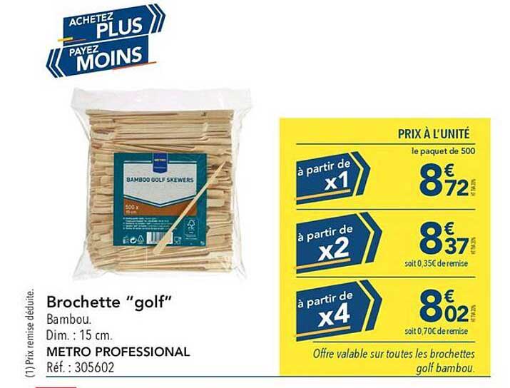 Brochette “golf”