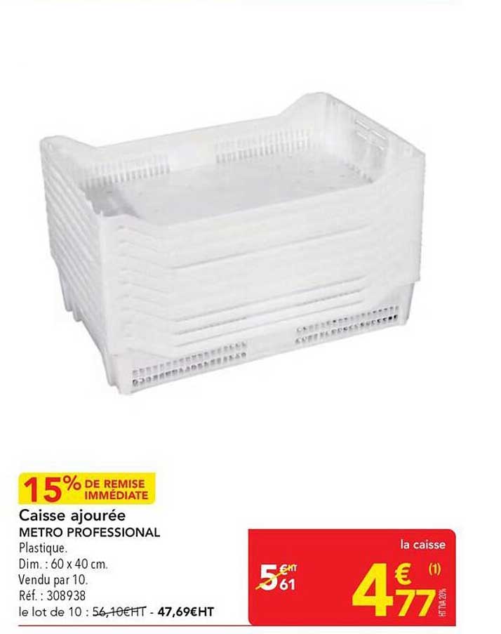 Caisse ajourée METRO PROFESSIONAL