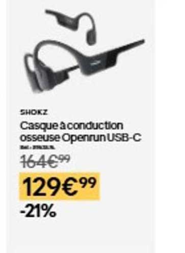 Casque à conduction osseuse Openrun USB-C