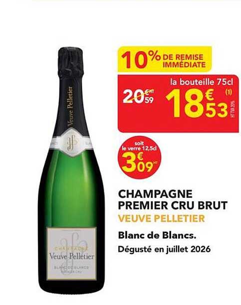 CHAMPAGNE PREMIER CRU BRUT VEUVE PELLETIER