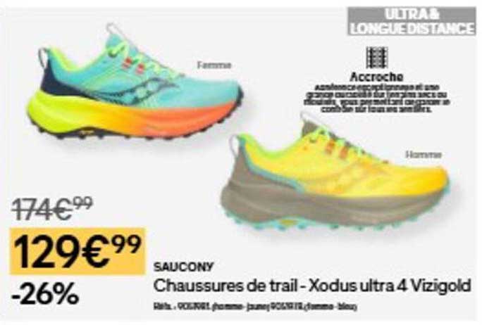 Chaussures de trail - Xodus ultra 4 Vizigold