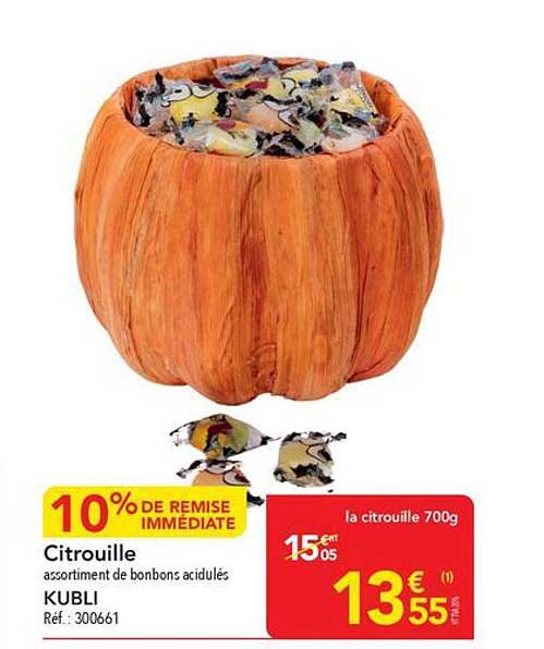 Citrouille assortiment de bonbons acidulés KUBLI