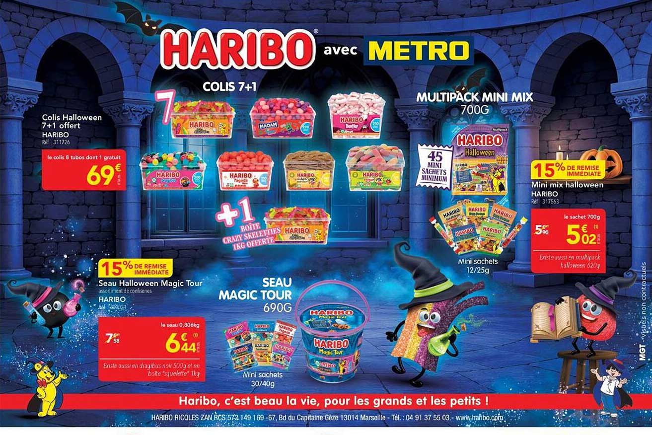 Colis Halloween 7+1 offert HARIBO