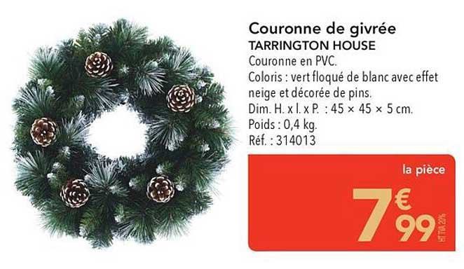 Couronne de givrée TARRINGTON HOUSE