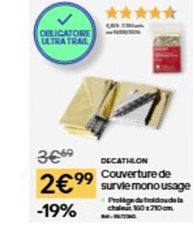 Couverture de survie mono usage