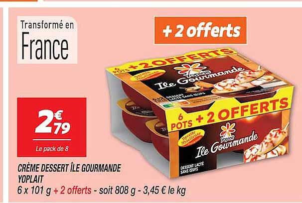 CRÈME DESSERT ÎLE GOURMANDE YOPLAIT