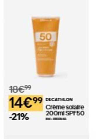 Crème solaire 200ml SPF50