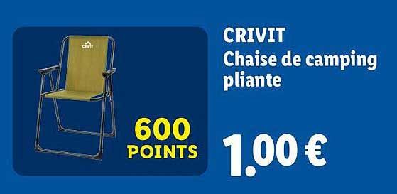 CRIVIT Chaise de camping pliante