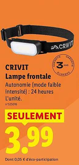 CRIVIT Lampe frontale