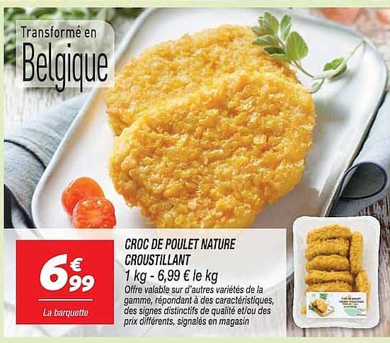 CROC DE POULET NATURE CROUSTILLANT