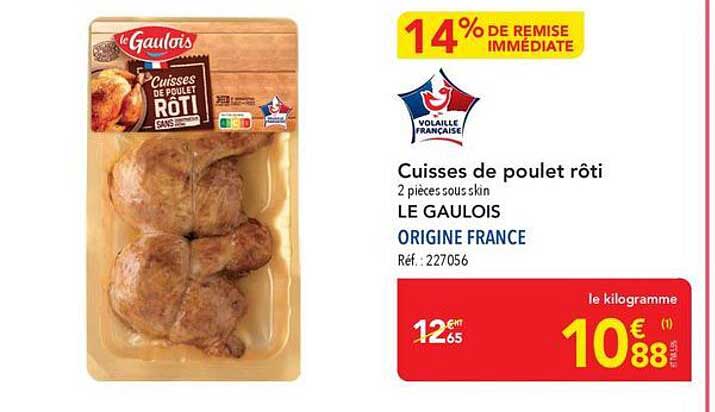 Cuisses de poulet rôti