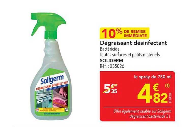 Dégraissant désinfectant
