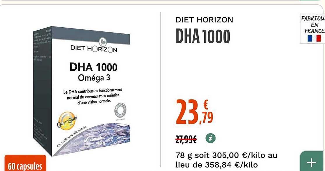 DHA 1000 Oméga 3