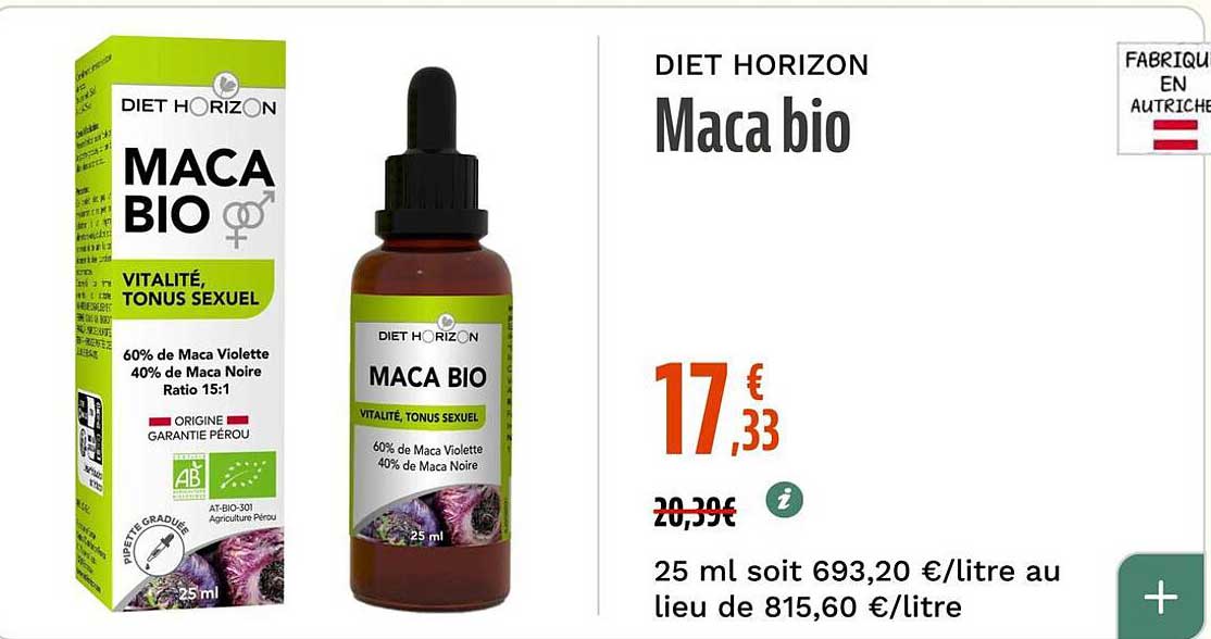 DIET HORIZON Maca bio