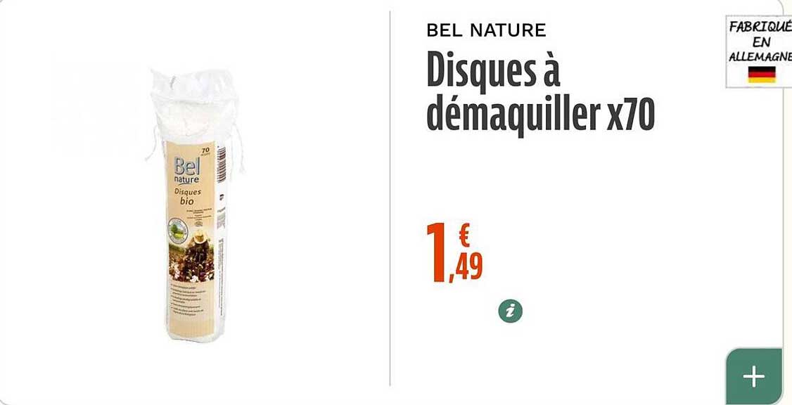 Disques à démaquiller x70
