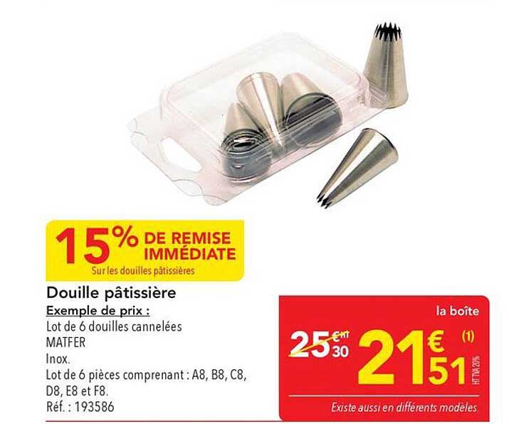 Douille pâtissière