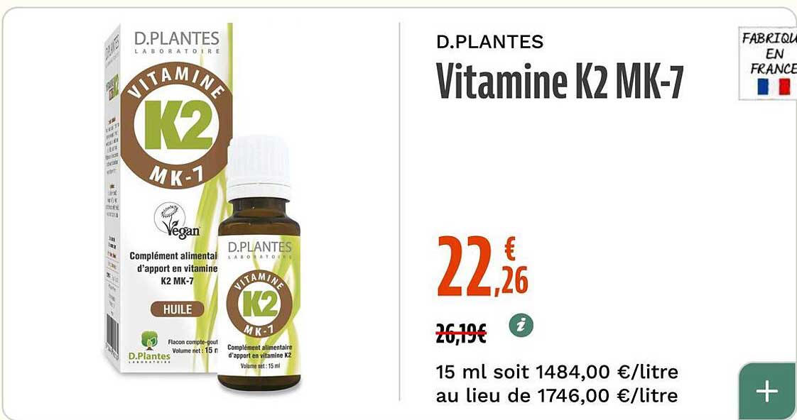 D.PLANTES Vitamine K2 MK-7