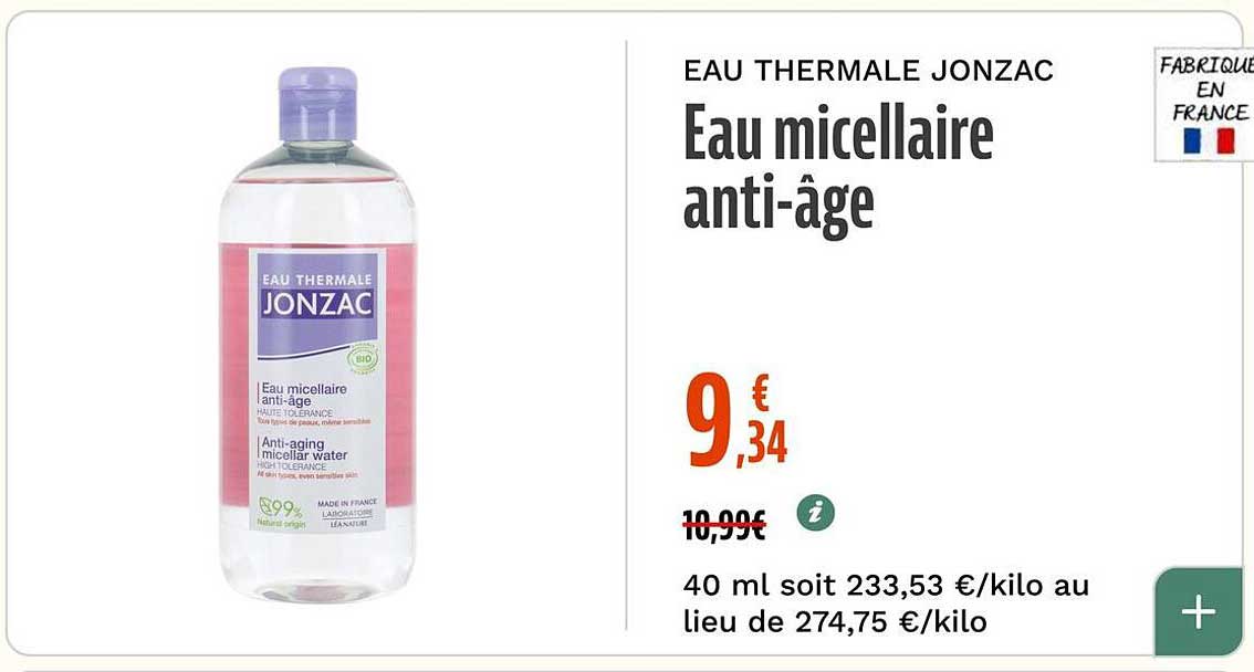 Eau micellaire anti-âge