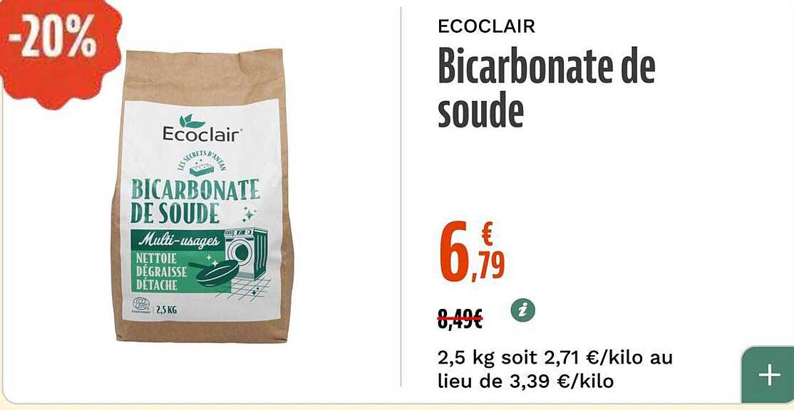 Ecoclair Bicarbonate de soude