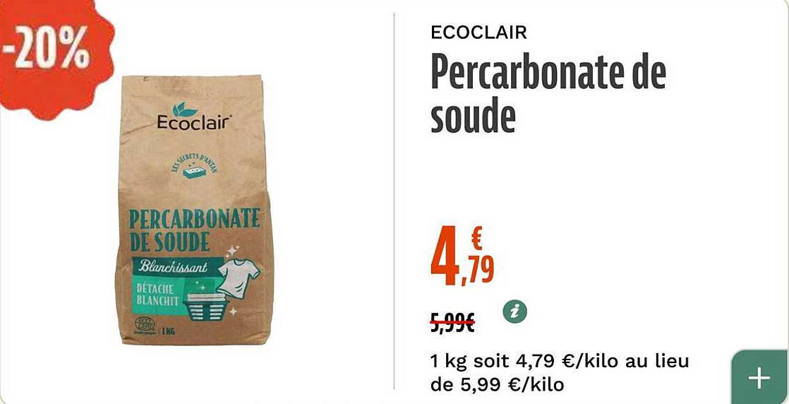 ECOCLAIR Percarbonate de soude