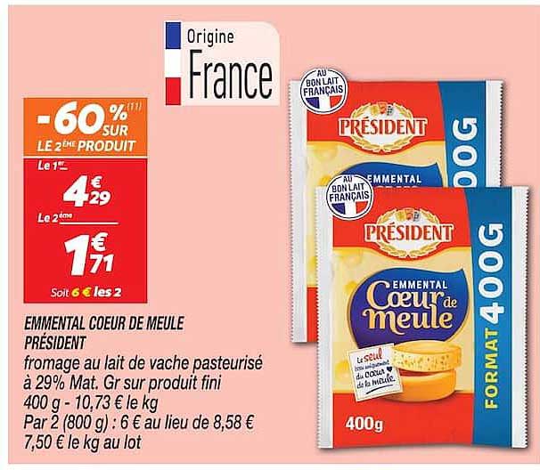 EMMENTAL COEUR DE MEULE PRÉSIDENT