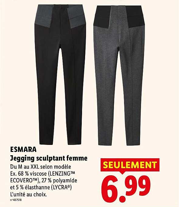 ESMARA Jegging sculptant femme