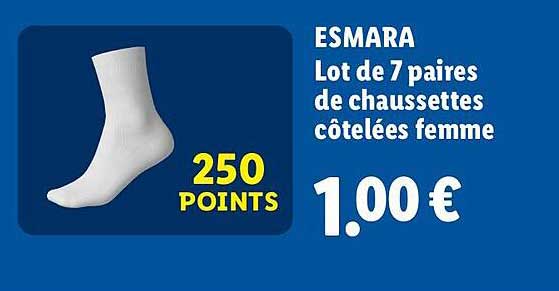 ESMARA Lot de 7 paires de chaussettes côtelées femme