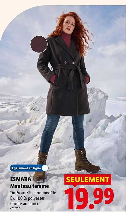 ESMARA Manteau femme