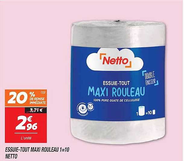 ESSUIE-TOUT MAXI ROULEAU 1=10 NETTO