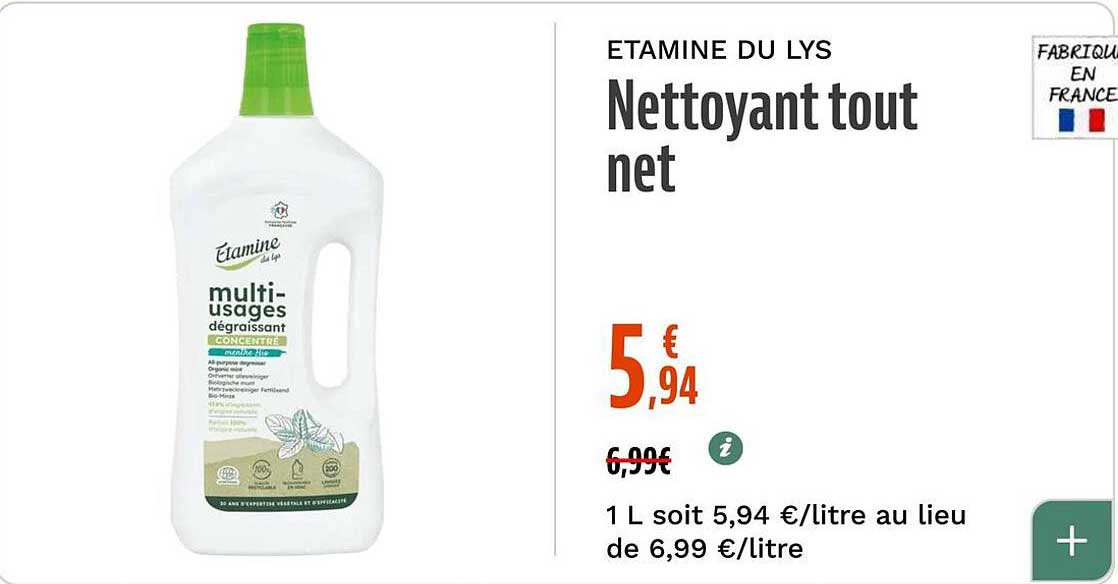 ETAMINE DU LYS Nettoyant tout net