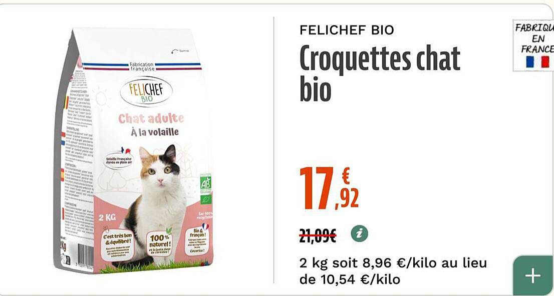 FELICHEF BIO Croquettes chat bio