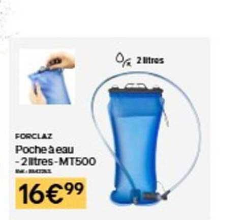 FORCLAZ Poche à eau -2 litres - MT500