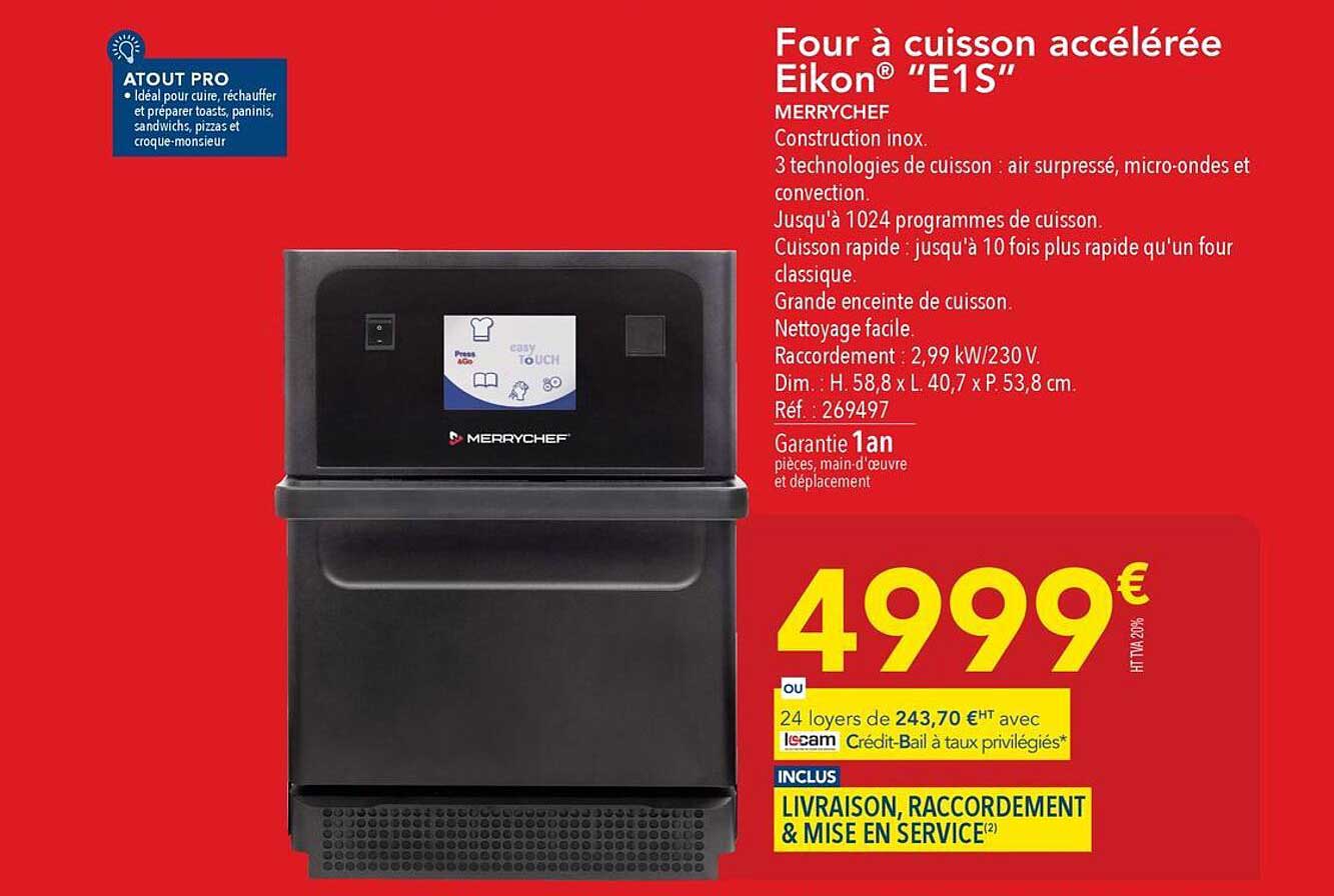 Four à cuisson accélérée Eikon® “E1S”