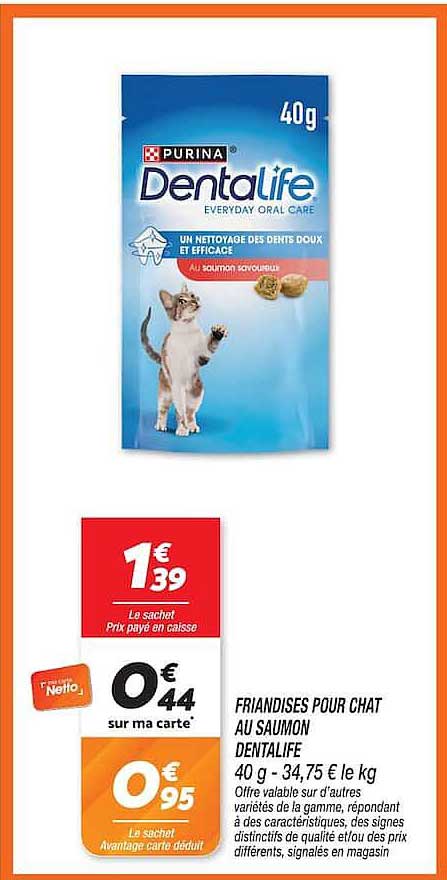 FRIANDISES POUR CHAT AU SAUMON DENTALIFE