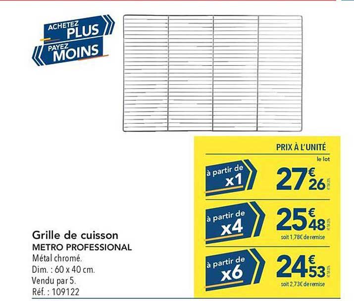 Grille de cuisson METRO PROFESSIONAL