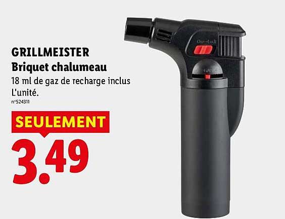 GRILLMEISTER Briquet chalumeau