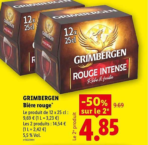 GRIMBERGEN Bière rouge*