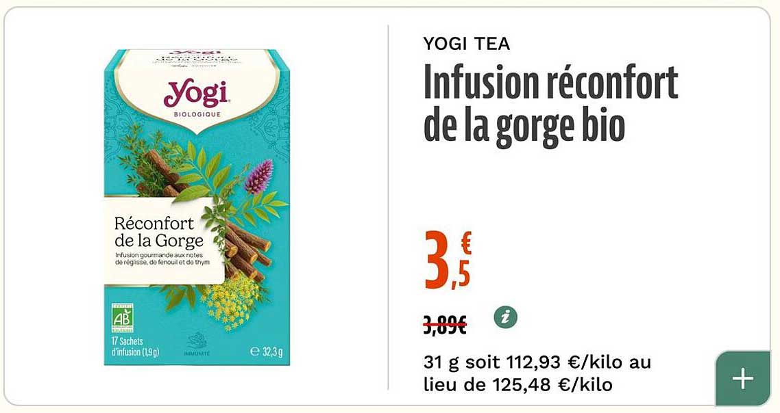 Infusion réconfort de la gorge bio