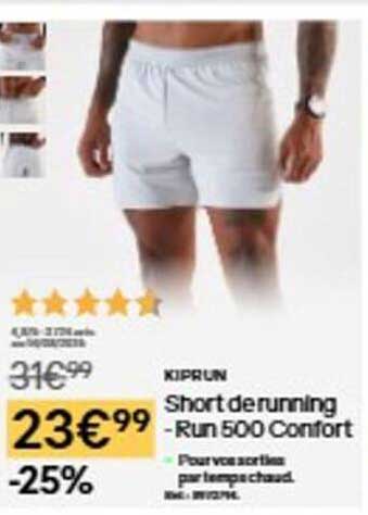 KIPRUN Short de running - Run 500 Confort