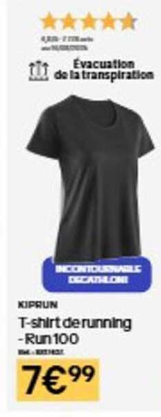 KIPRUN T-shirt de running - Run 100