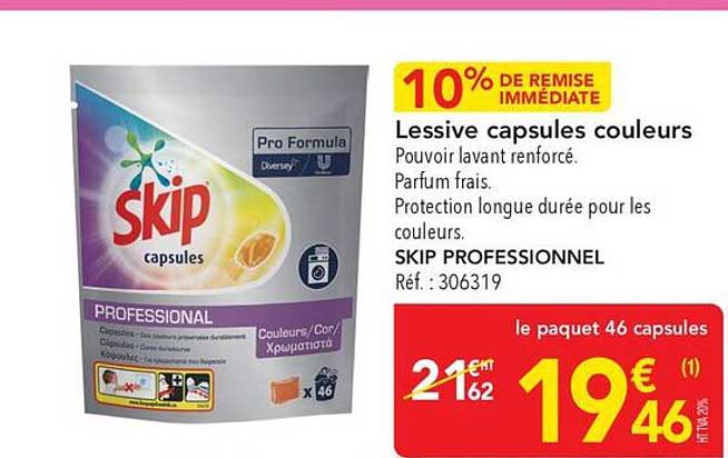 Lessive capsules couleurs