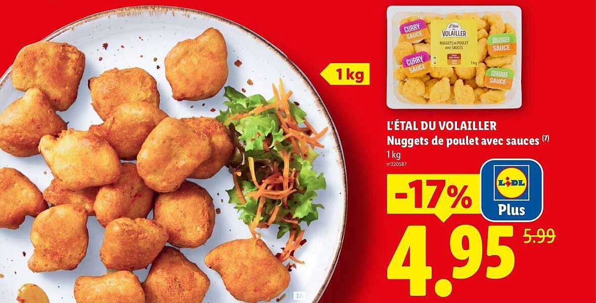 L’ÉTAL DU VOLAILLER Nuggets de poulet avec sauces (7)